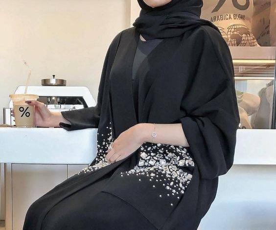 عکس مدل مانتو جلو باز مجلسی مشکی
