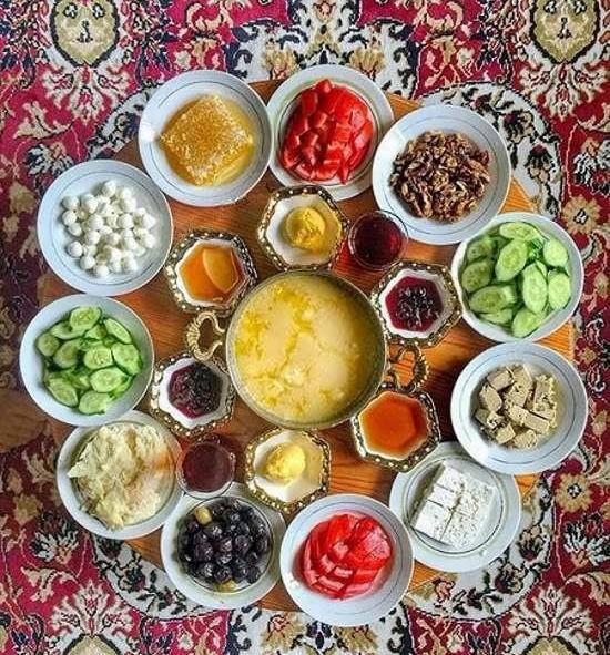 عکس صبحانه عروس و داماد