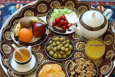 عکس صبحانه عروس و داماد