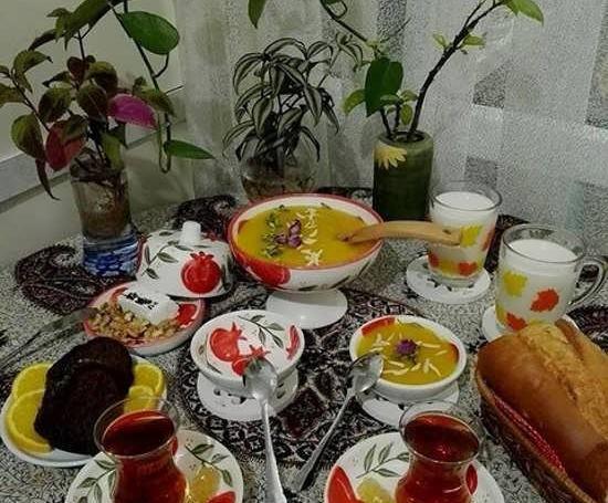 عکس صبحانه عروس و داماد