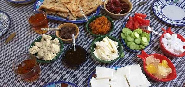 عکس صبحانه عروس و داماد
