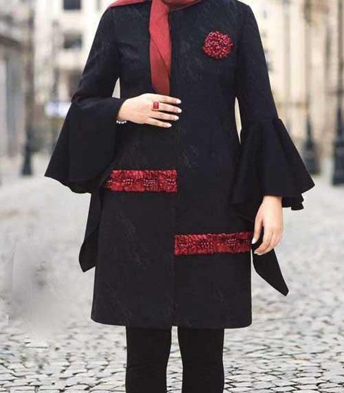 عکس مدل مانتو اسپرت مشکی جدید