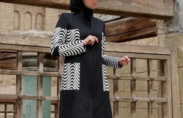 عکس مدل مانتو اسپرت مشکی جدید