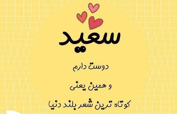عکس نوشته سعید عشقم