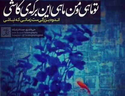 عکس نوشته شعر حجت اشرف زاده