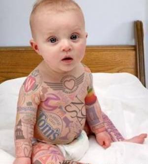 عکس تاتو بچه گانه