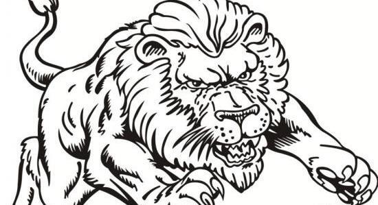 عکس شیر رنگ شده