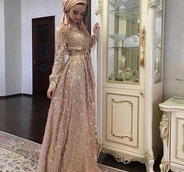 عکس زیباترین لباس مجلسی بلند پوشیده