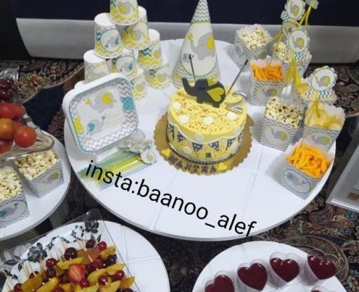 عکس فیل روی کیک تولد