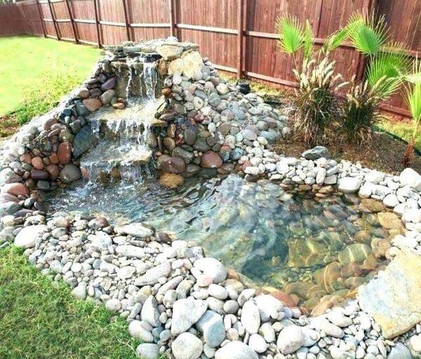 عکس ایده حوض برای باغ