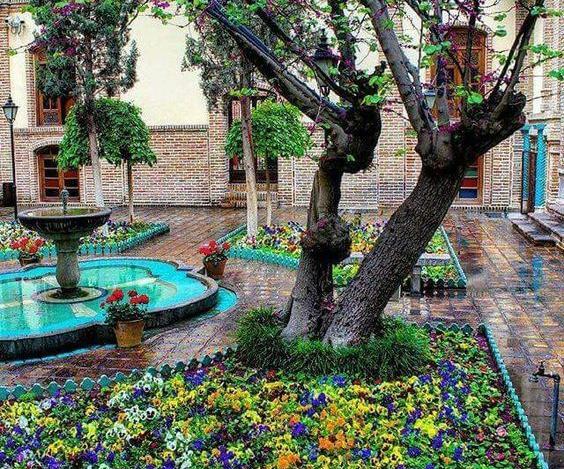 عکس ایده حوض برای باغ