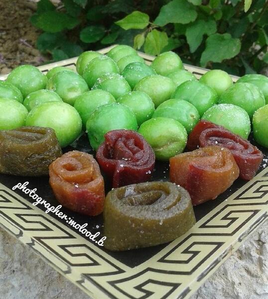 عکس لواشک گوجه سبز