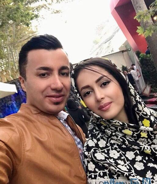 عکس ساناز سعیدی و همسرش