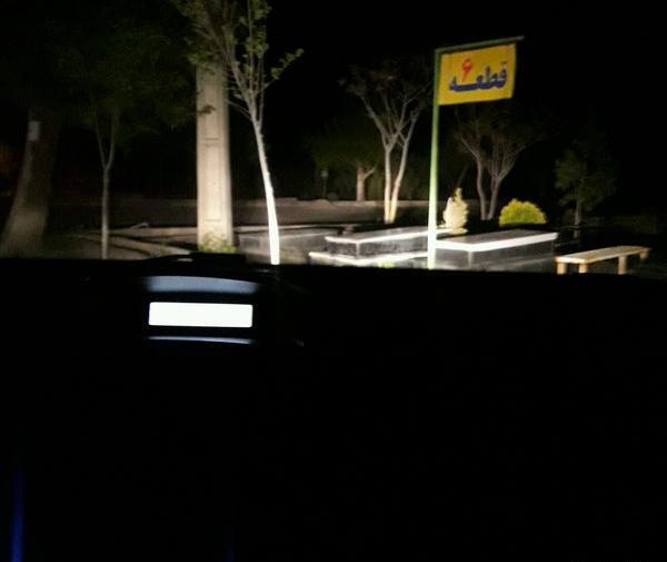 عکس شب در قبرستان