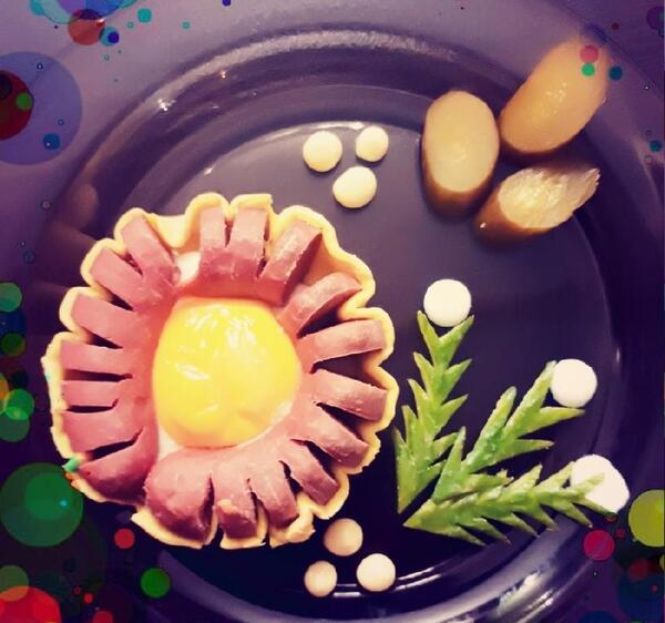 عکس ایده صبحانه با سوسیس