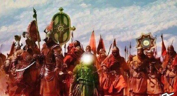 عکس امام حسین در جنگ