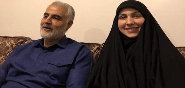 عکس زینب سلیمانی و همسرش