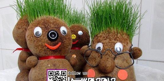 عکس کاردستی سبزه ی عید
