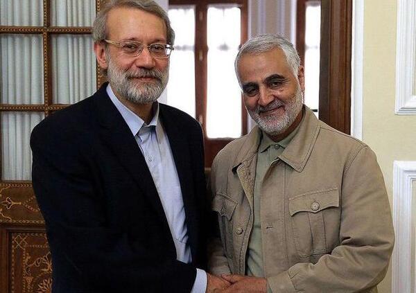 عکس ظریف و سلیمانی