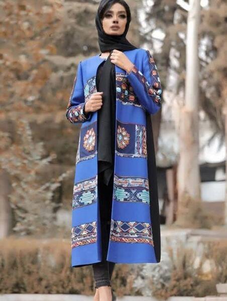 عکس مدل مانتو جلو باز سنتی