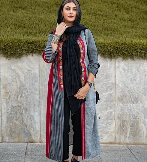 عکس مدل مانتو جلو باز سنتی