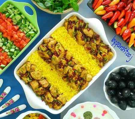 عکس ایده تزیین غذا و سالاد
