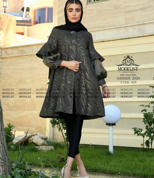 عکس مدل مانتو ژاکارد مجلسی