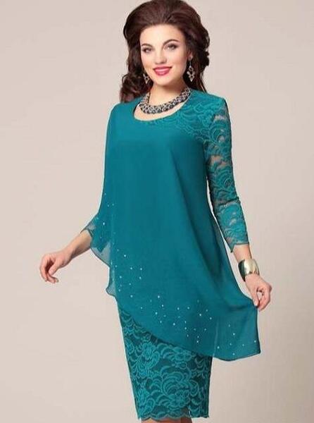 عکس لباس مجلسی زنانه چاق کوتاه