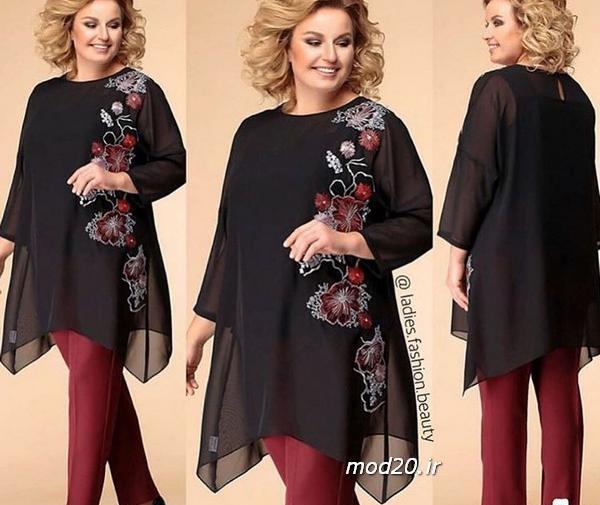 عکس لباس مجلسی زنانه چاق کوتاه