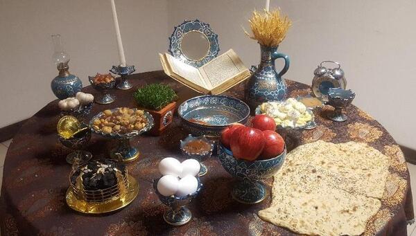 عکس از سفره هفت سین ایرانی