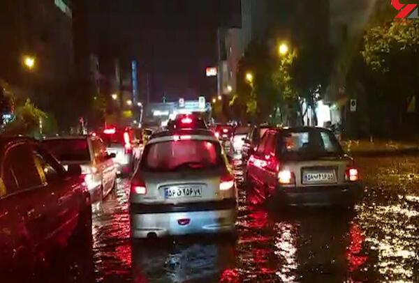 عکس باران تهران