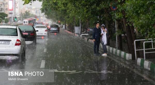 عکس باران تهران