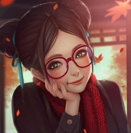 عکس پروفایل فانتزی عینکی