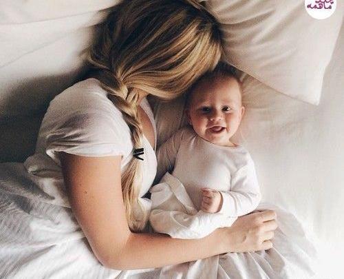 عکس نوزاد و مادرش