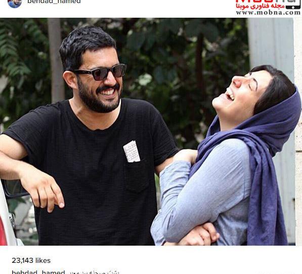 عکس حامد بهداد و باران کوثری