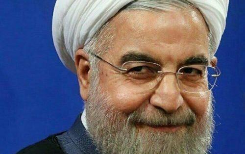 عکس خنده دار از روحانی