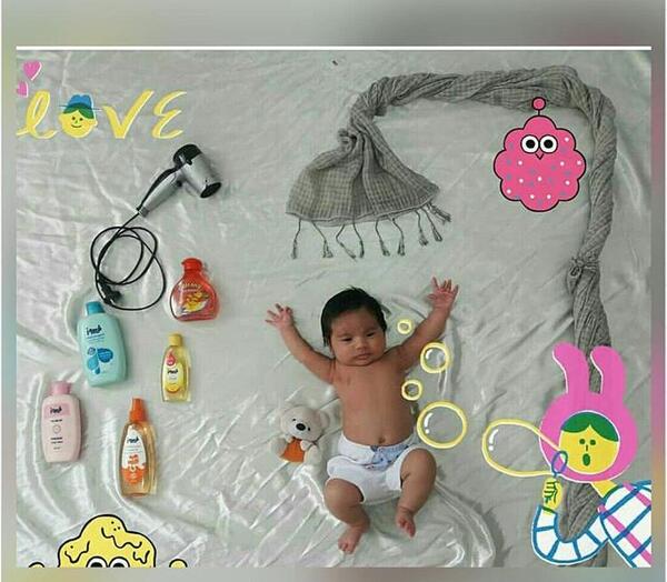 ایده عکس غذاخور شدن نوزاد