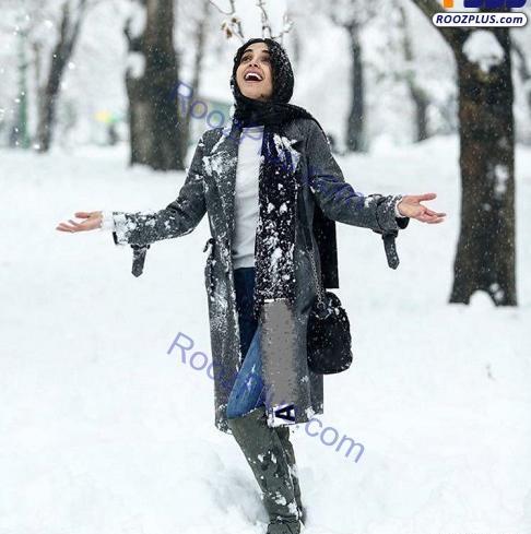 ژست عکس زمستانه دخترانه
