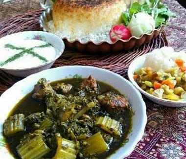 عکس خورشت کرفس با مرغ