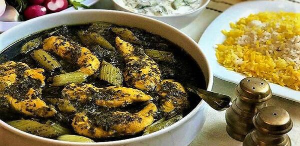 عکس خورشت کرفس با مرغ