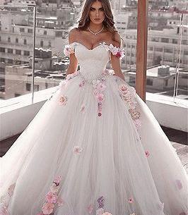 عکس لباس عروس صورتی جدید