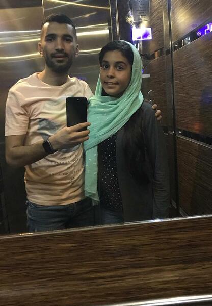 عکس محسن مسلمان و همسرش