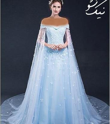 عکس لباس مجلسی دخترانه پرنسسی بلند
