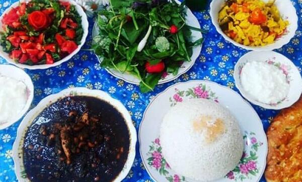 دانلود عکس غذای قورمه سبزی