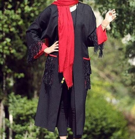 عکس آستین مانتو جلو باز
