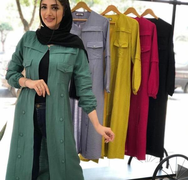 عکس آستین مانتو جلو باز