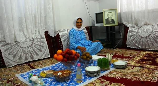 عکس سفره هفت سین روستایی