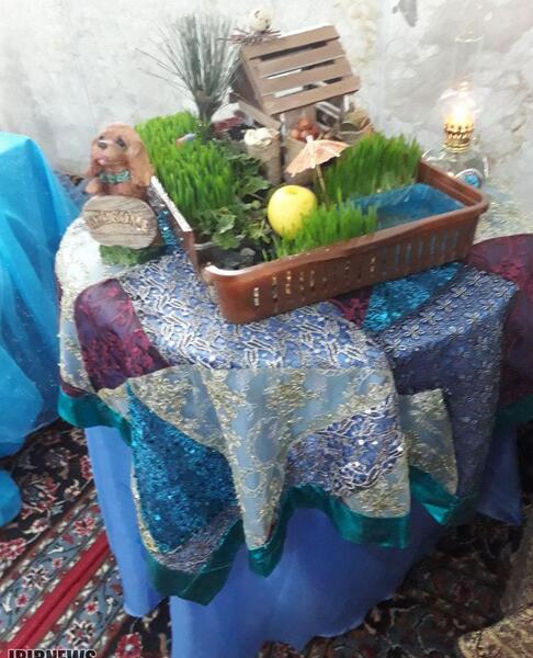 عکس سفره هفت سین روستایی