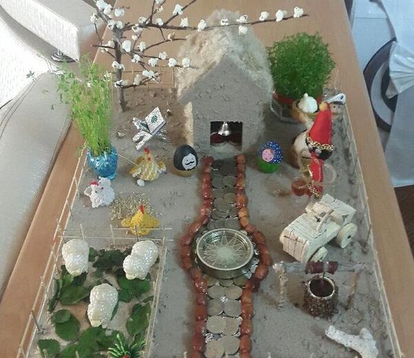 عکس سفره هفت سین روستایی