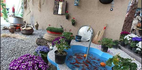 عکس سفره هفت سین روستایی